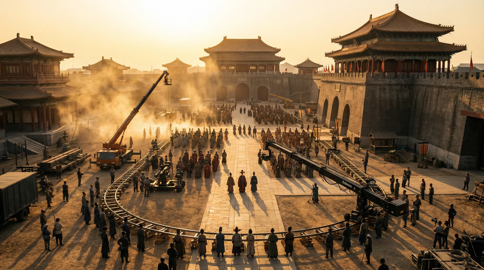 免费看片国产视频栏目大型影视拍摄基地全景